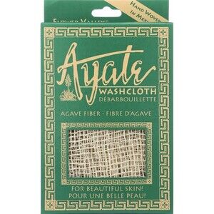 Flower Valley Ayate Hand-Woven Natural Agave Washcloth 1 Count